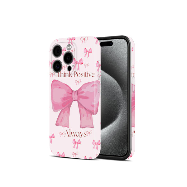 Think Positive Always Motivational Quote Design, Hard Glossy Case - Stylish & Protective Cover
