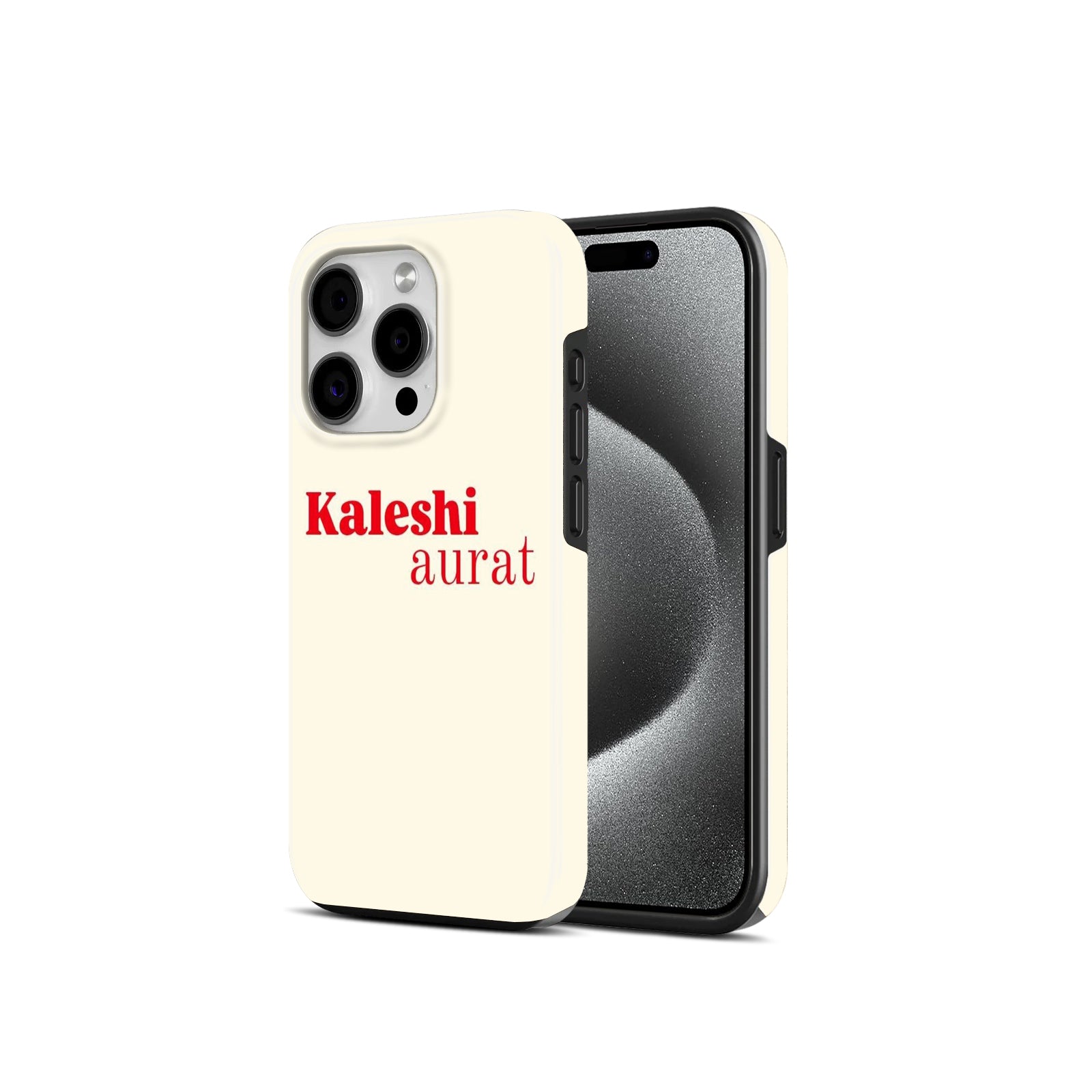 Kaleshi Aurat Print,2 in 1 Mobile Case, Dual Layer Protective Cover