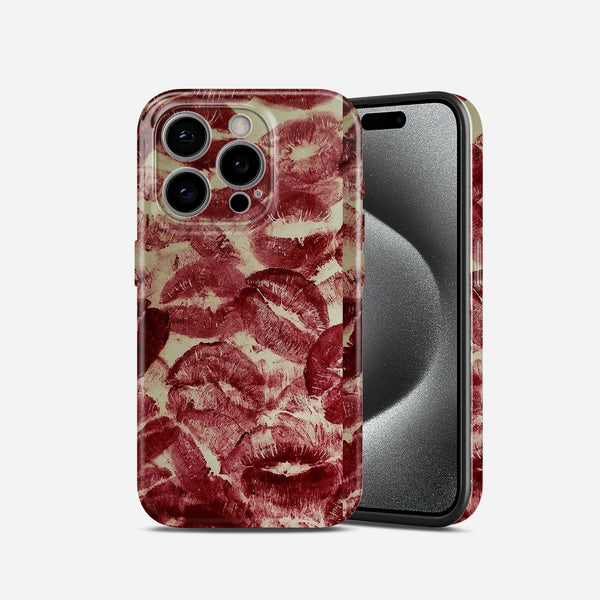 Red Lipstick Kiss Print, Hard Glossy Case - Stylish & Protective Cover