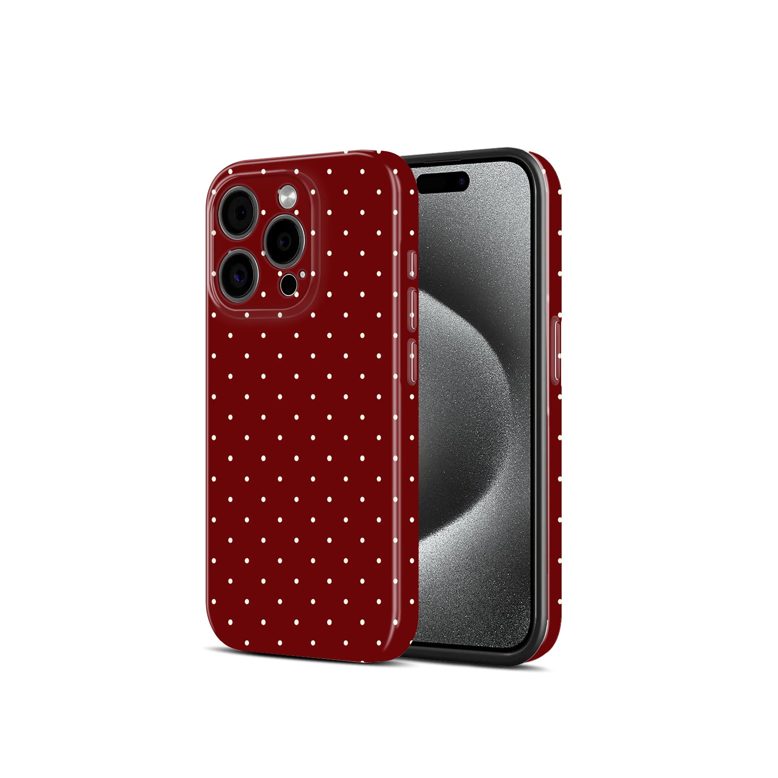 Red Polka Dot Design, Hard Glossy Case - Stylish & Protective Cover