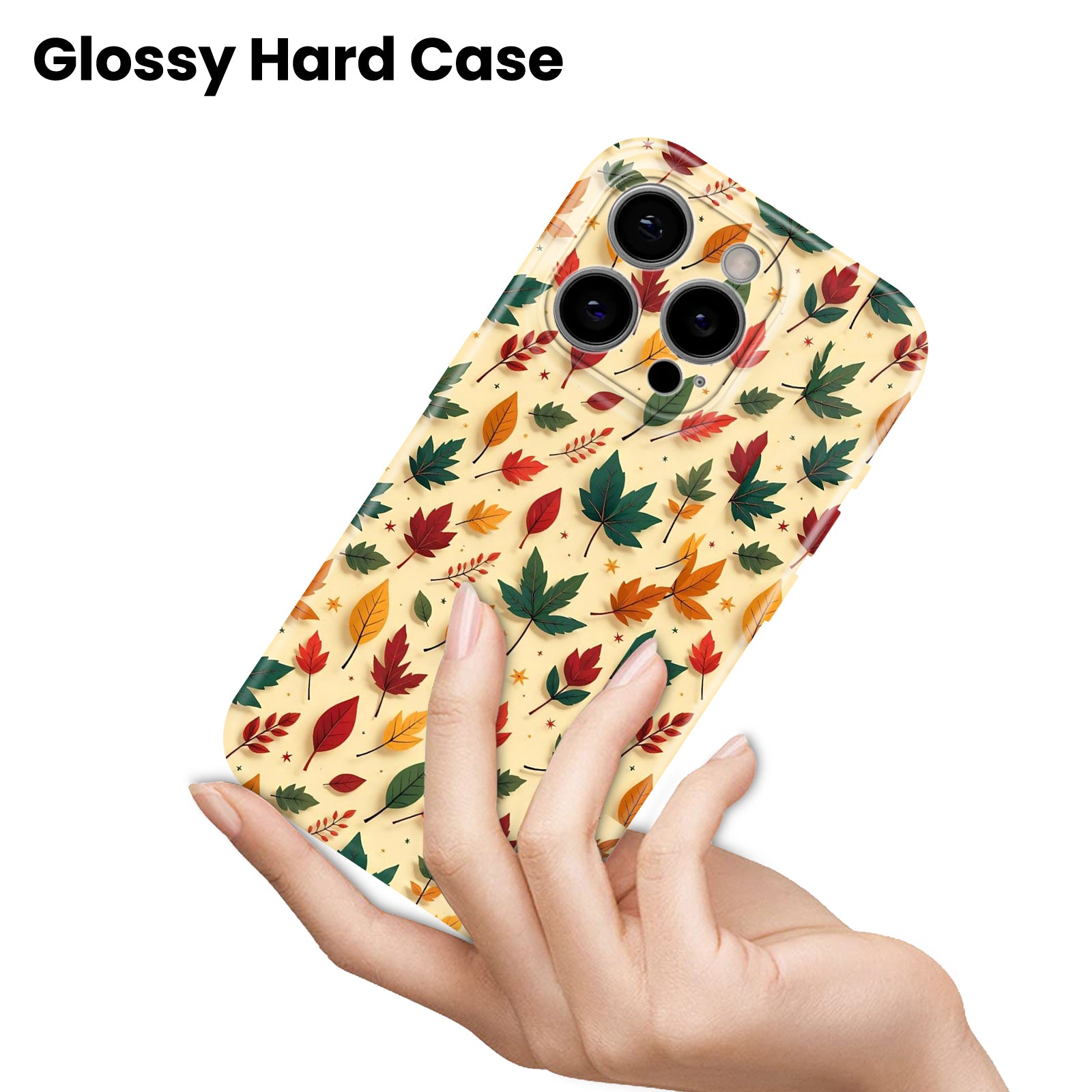 Autumn Leaves Pattern, Hard Glossy Case - Stylish & Protective Cover