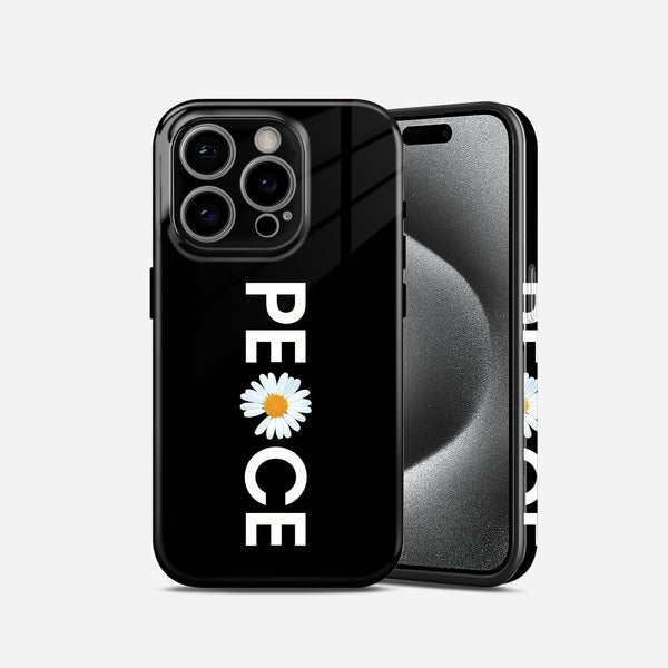 Peace Daisy Floral Design, Hard Glossy Case - Stylish & Protective Cover