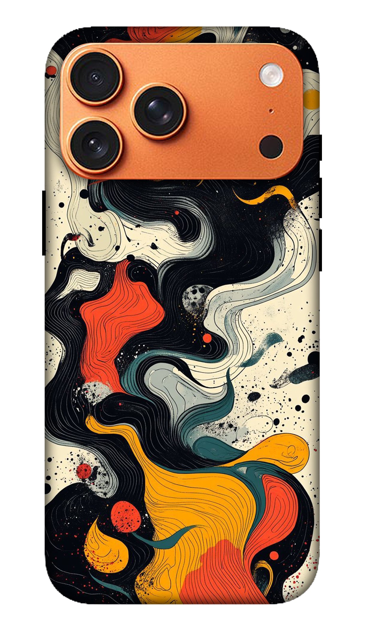 Abstract Ink Swirl Artistic Phone Case