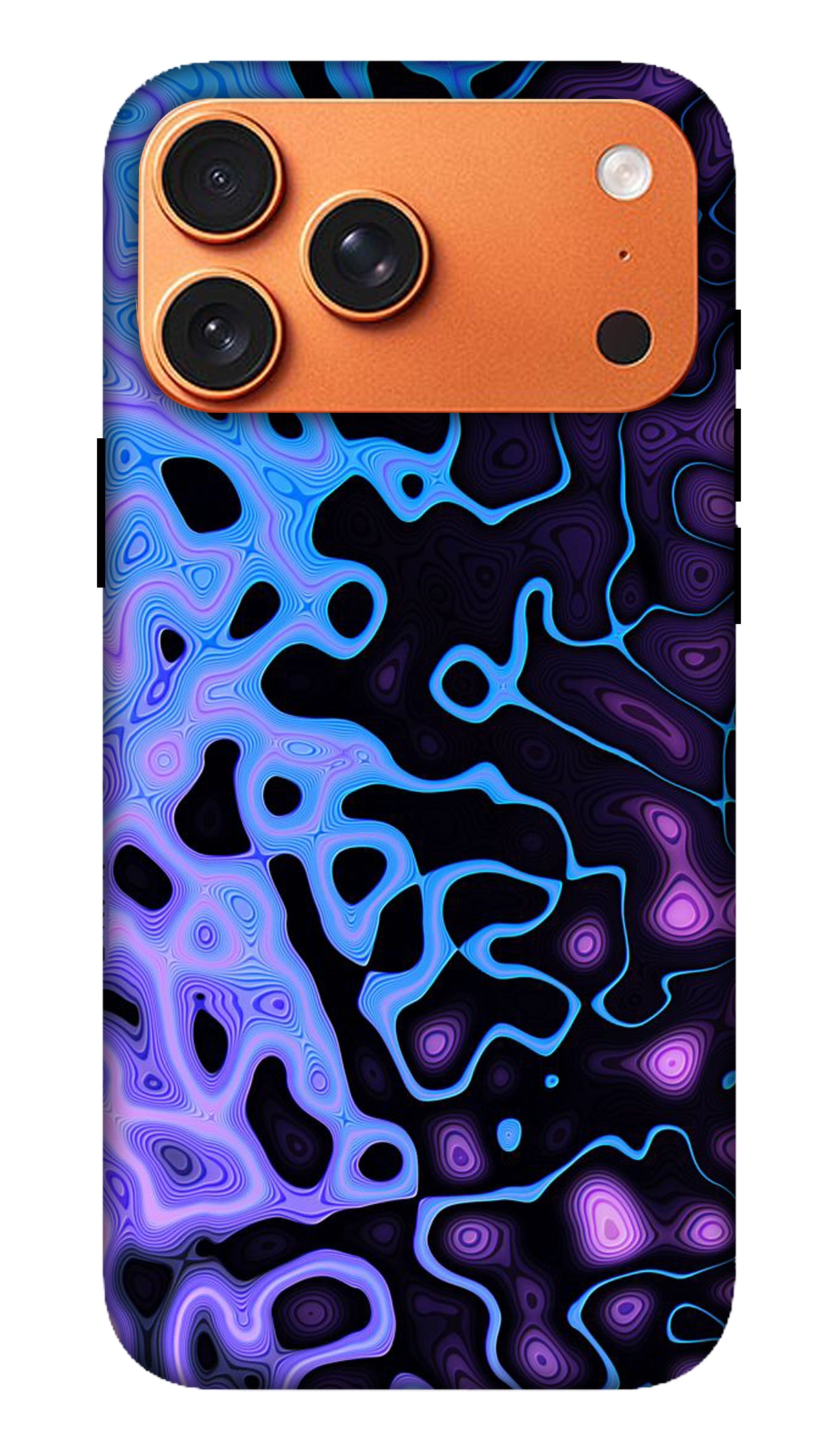 Abstract Purple Neon Texture Phone Case
