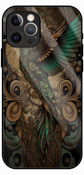 Abstract Wooden Pattern Art Luxury Glass Back Phone Case