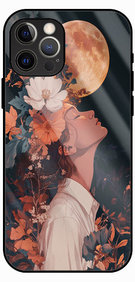 Autumn Portrait Blend Luxury Glass Back Phone Case