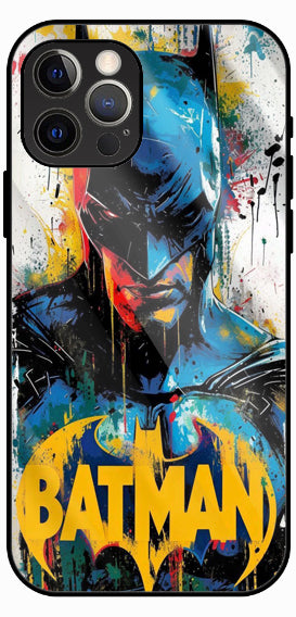 Batman Design Luxury Glass Back Phone Case