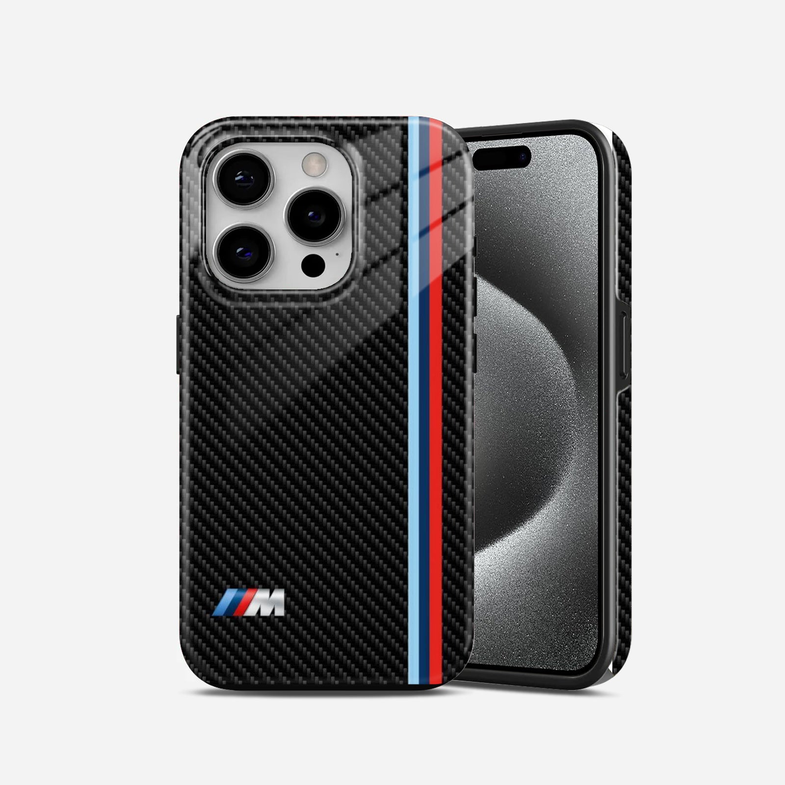 Black and Blue Strips 2 in 1 Mobile Case