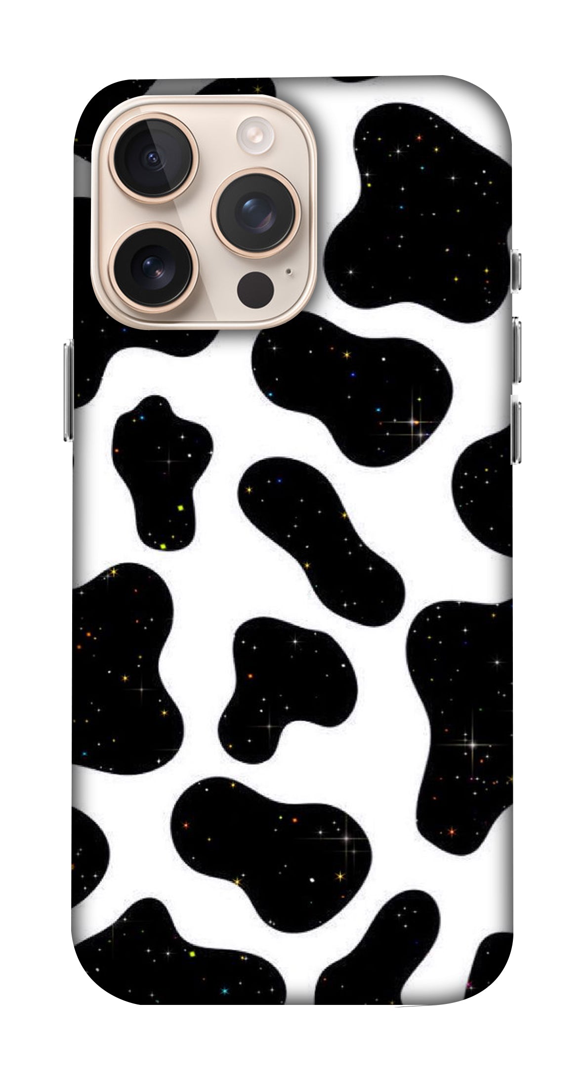Black and White Cow Print Shape Mobicase
