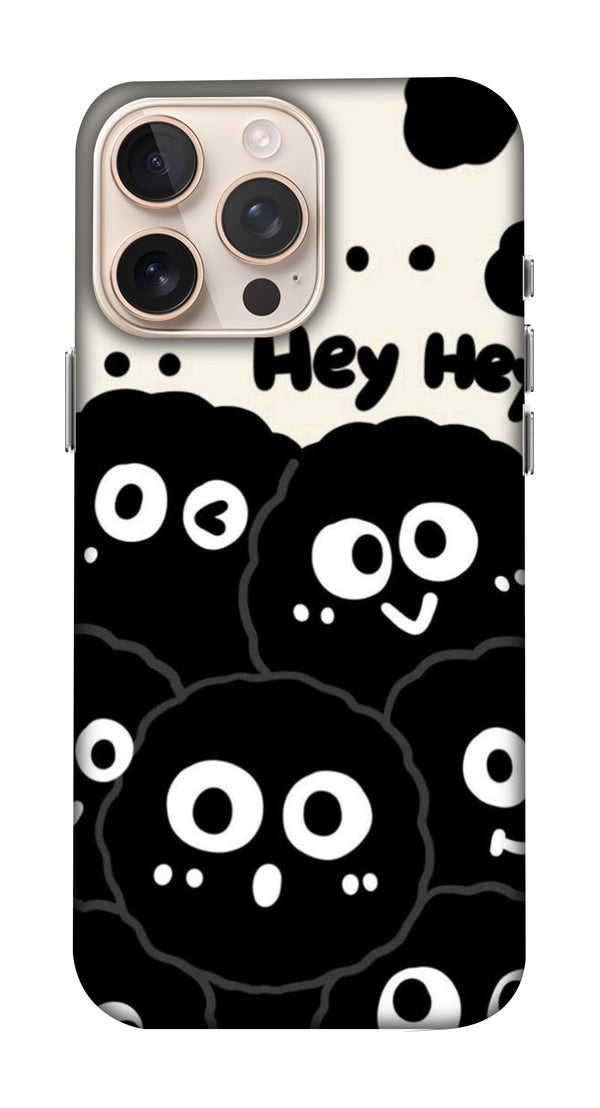 Black and White Hey Hey Doodles Mobicase