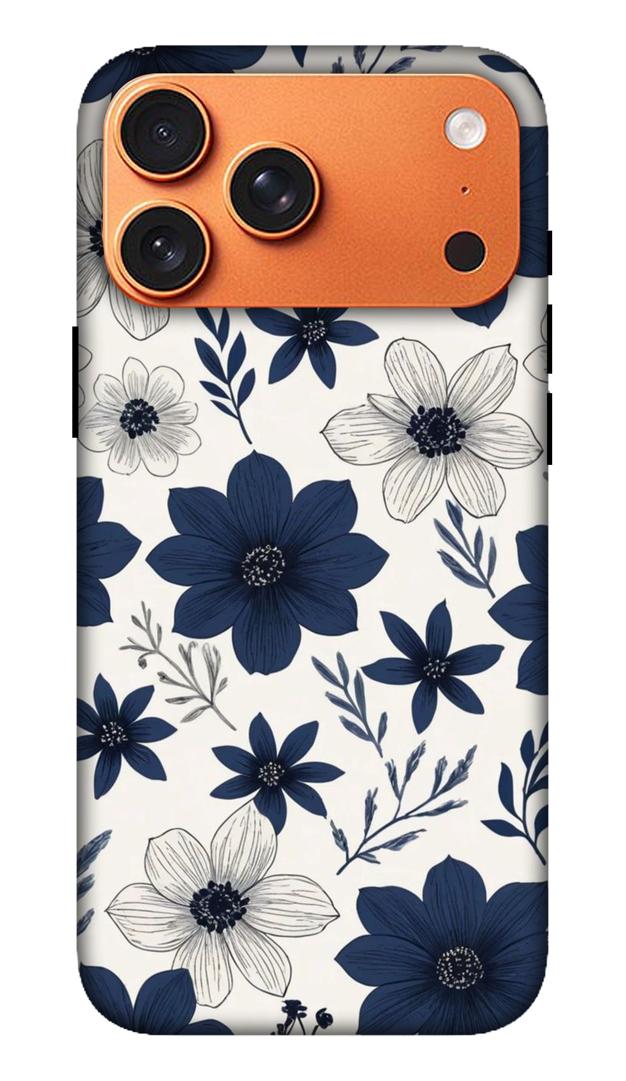 Blue Daisy Garden Floral Phone Case