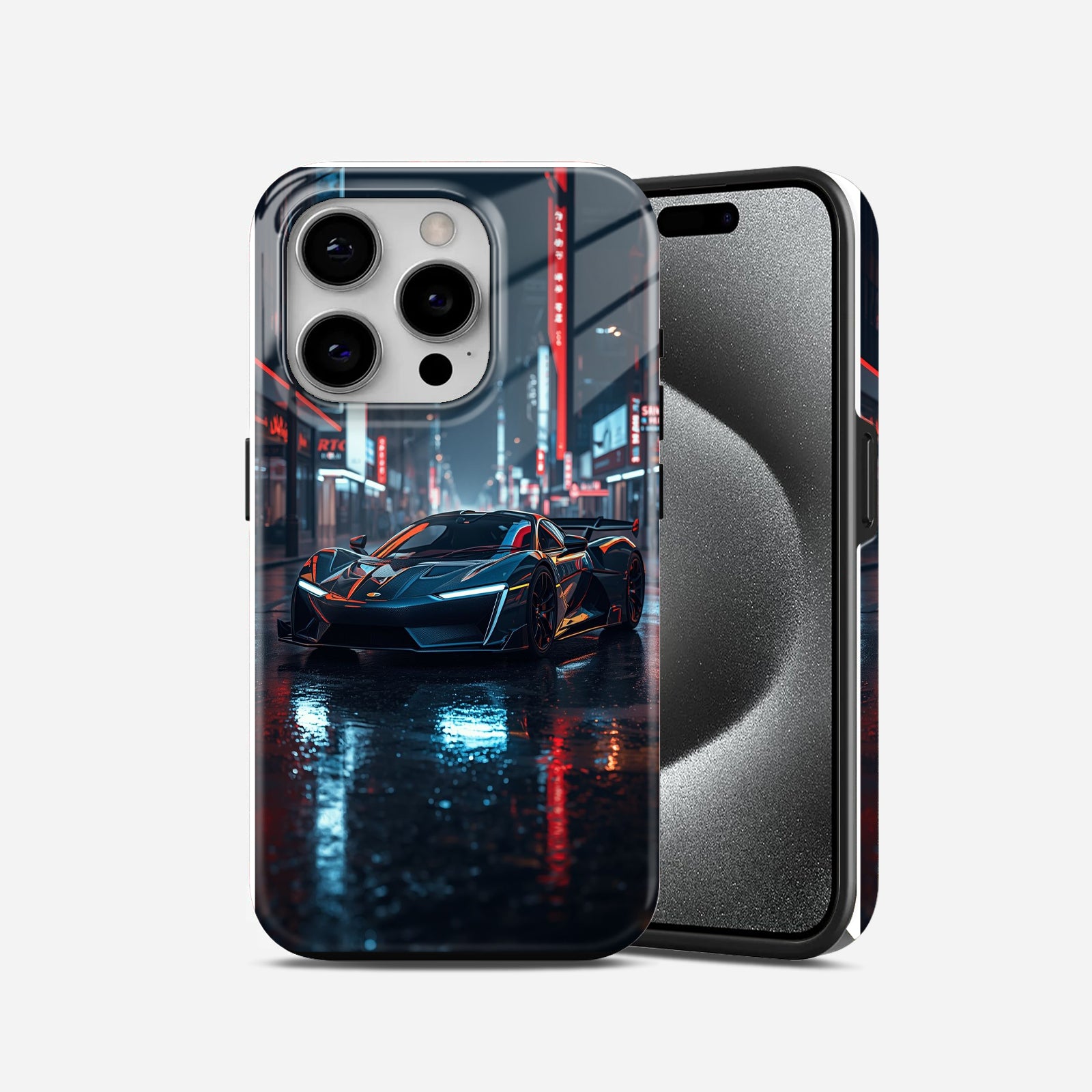 Car in city Streets 2 in 1 Mobile Case