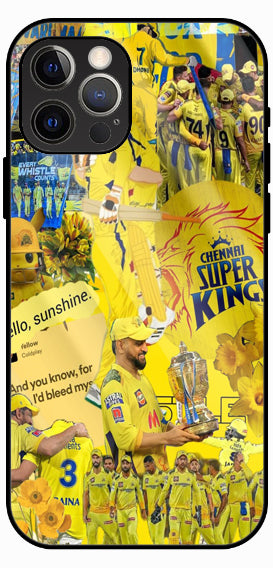 Chennai Super Kings Premium Glass Phone Case