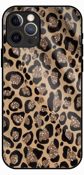 Classic Leopard Print Luxury Glass Back Phone Case