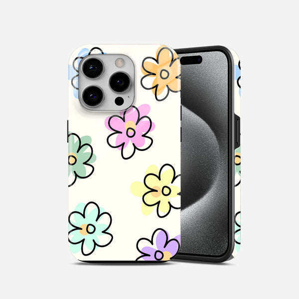 Colorful Floral 2 in 1 Mobile Case