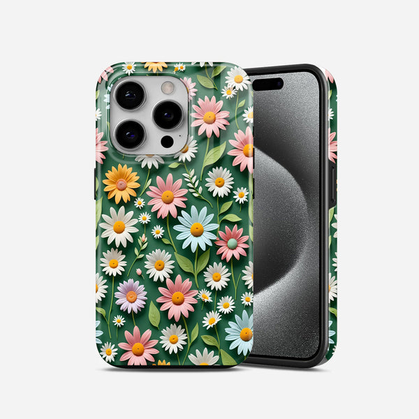 Colorful Flower Theme 2 in 1 Mobile Case