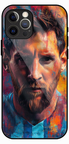 Colorful Portrait Luxury Glass Back Phone Case