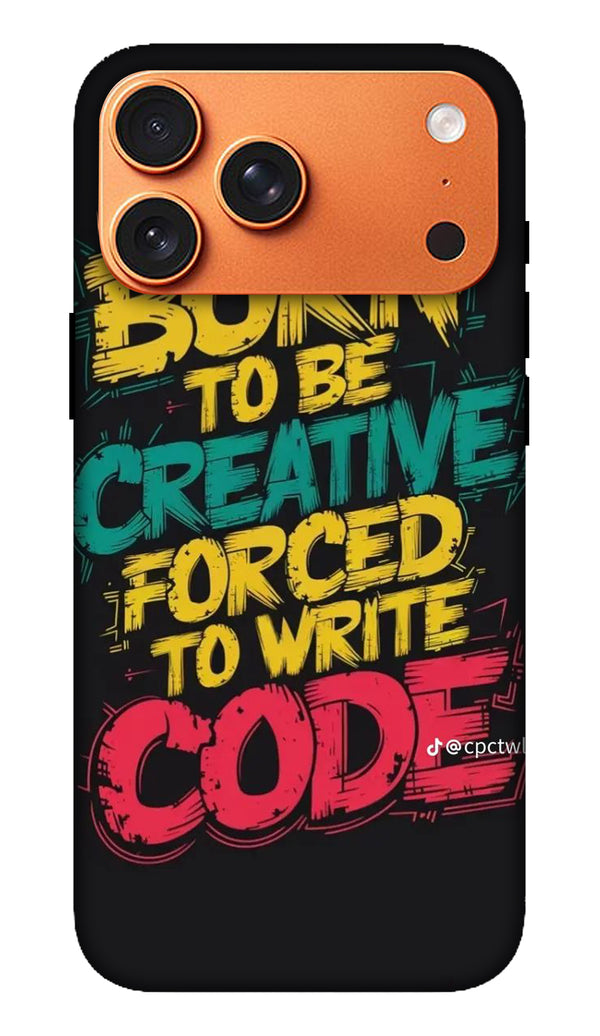 Creative Code Motivation Quote Phone Case