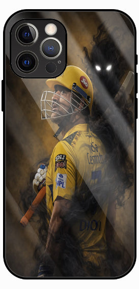 Cricket Champion Gold Theme Luxury Glass Back Phone Case