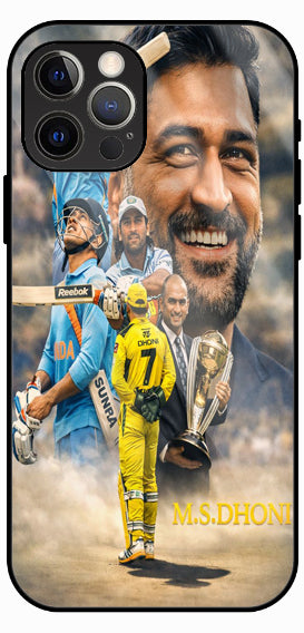 Cricket Hero Artistic Poster Luxury Glass Back Phone Case