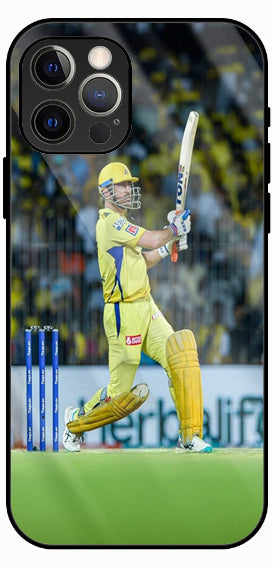 Cricket Stadium Action Shot Luxury Glass Back Phone Case