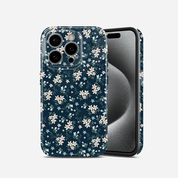 Dark Floral Vintage Hard Glossy Case - Stylish & Protective Cover