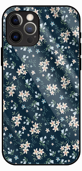 Dark Floral Vintage Premium Glass Phone Case