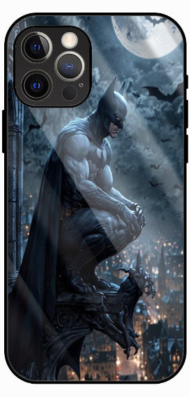 Dark Knight Hero Shadow Luxury Glass Back Phone Case