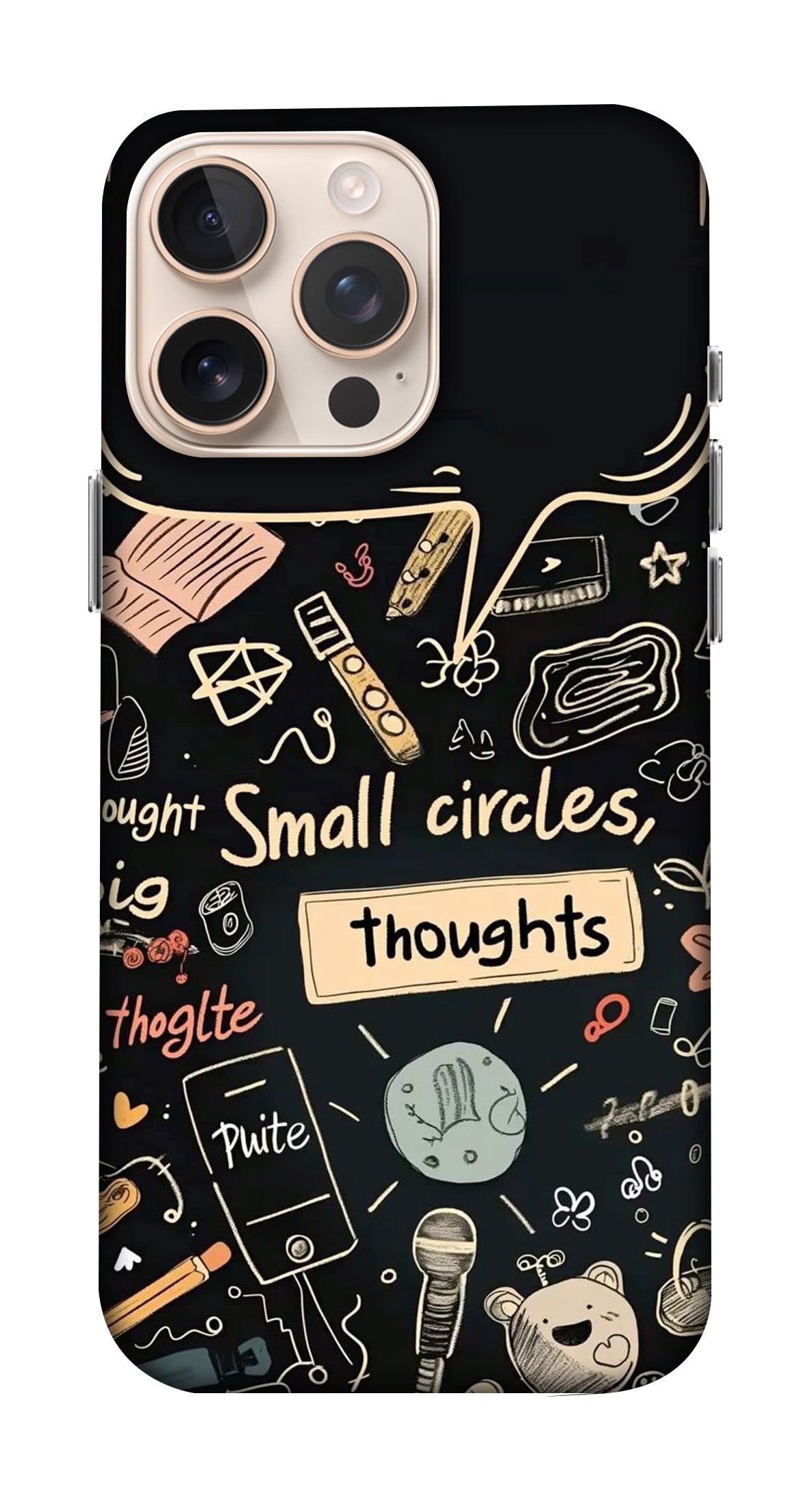 Doodles Text Phone Case