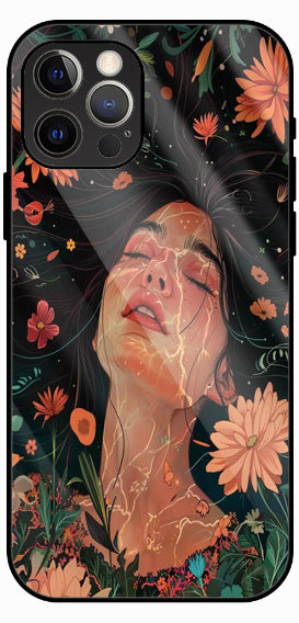 Dreamy Portrait Fusion Luxury Glass Back Phone Case