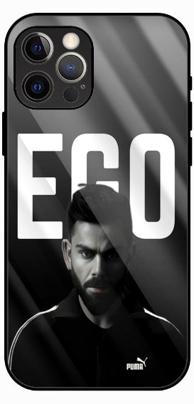 Ego Quote Minimal Cricket Luxury Glass Back Phone Case