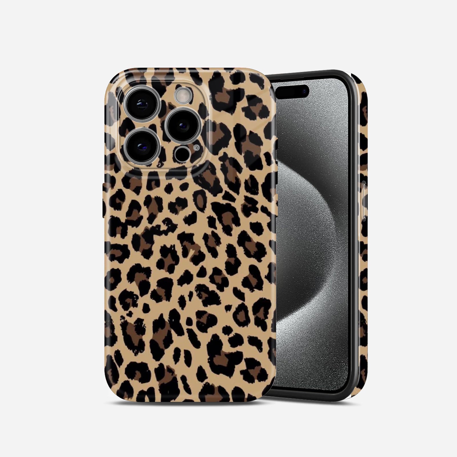 Leopard Luxe Hard Glossy Hard Glossy Case - Stylish & Protective Cover