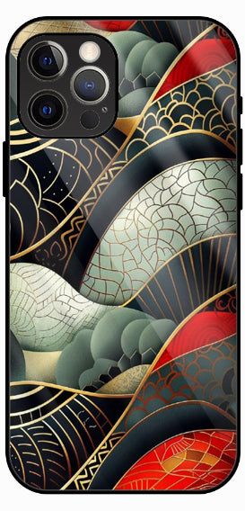 Abstract Modern Art Marble Luxury Glass Back Phone Case