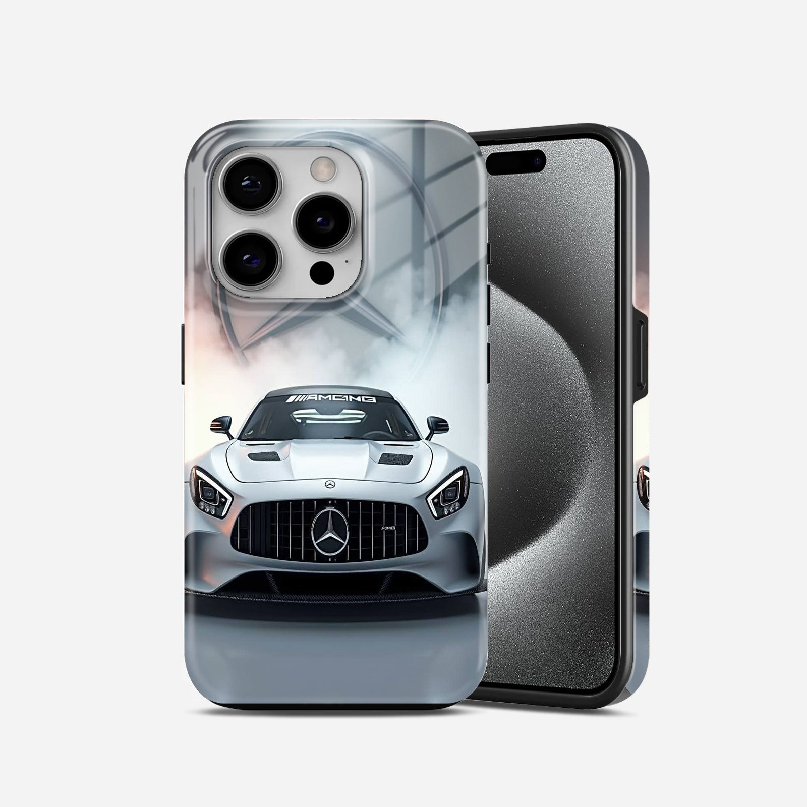 Mercedes Benz in While 2 in 1 Mobile Case