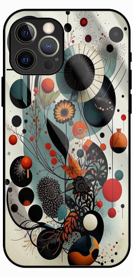 Minimal Artistic Shapes Marble Luxury Glass Back Phone Case