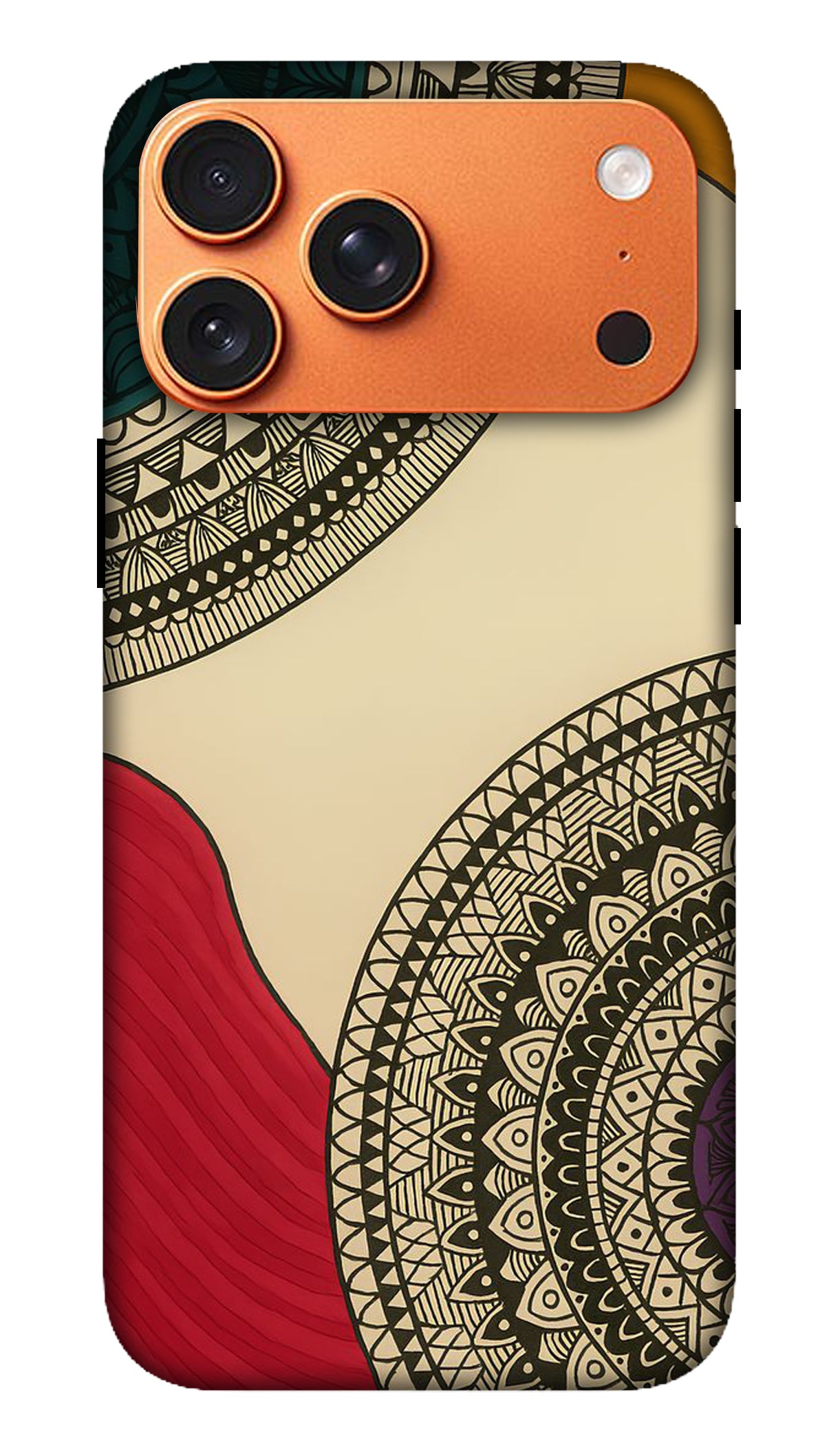 Minimal Mandala Color Block Phone Case