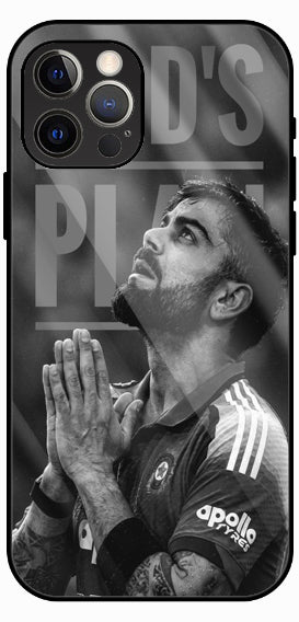 Monochrome Cricket Legend Luxury Glass Back Phone Case