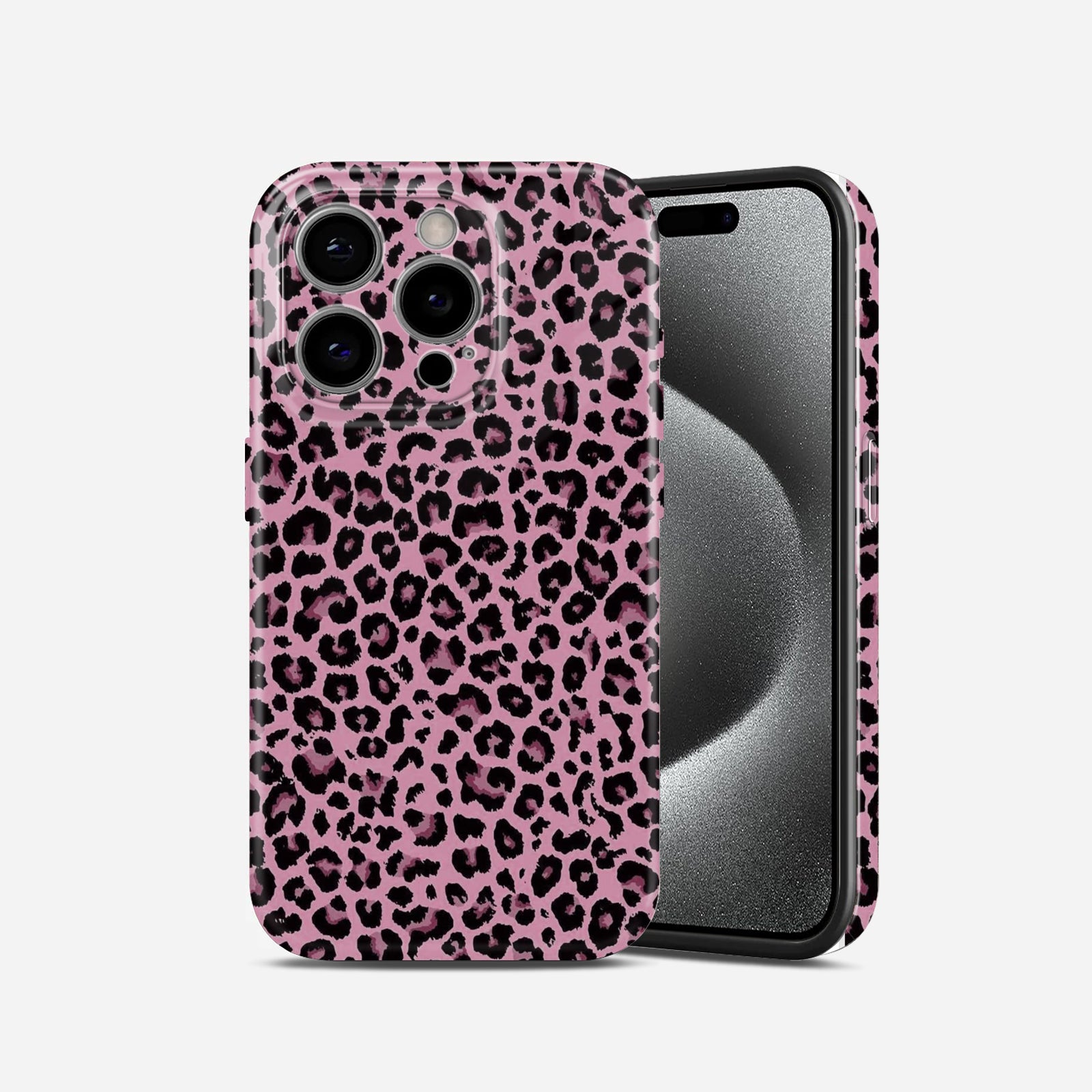 Pink Leopard Chic Hard Glossy Case - Stylish & Protective Cover