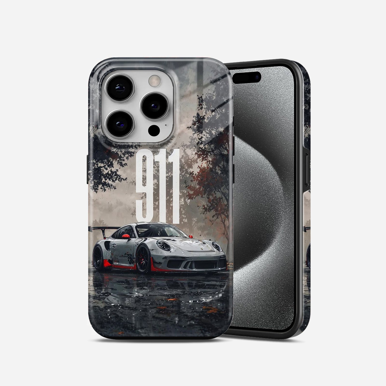 Porsche 911 in White 2 in 1 Mobile Case