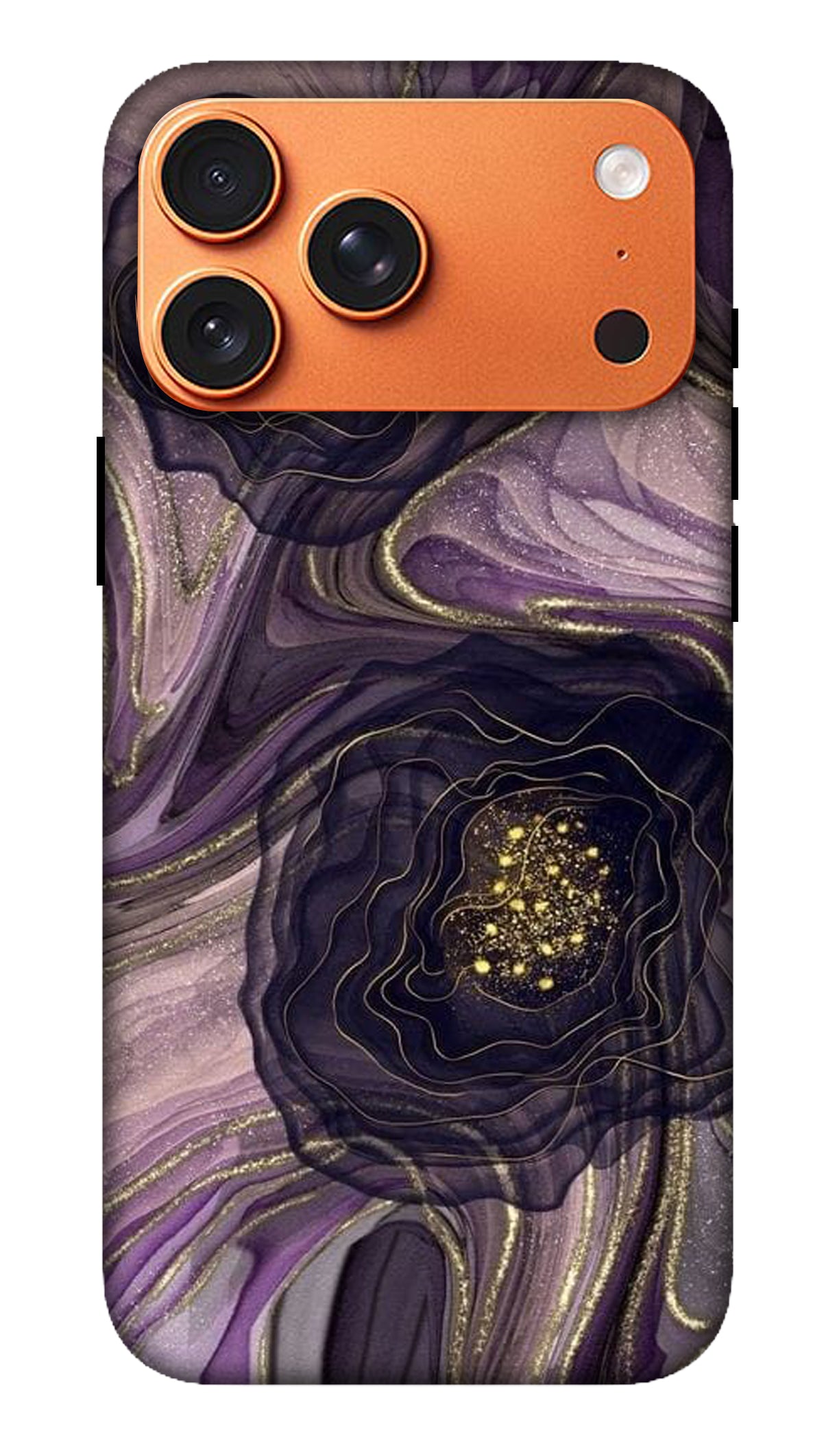 Purple Marble Flow Art Phone Case