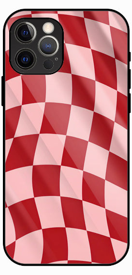 Red Checker Classic Premium Glass Phone Case