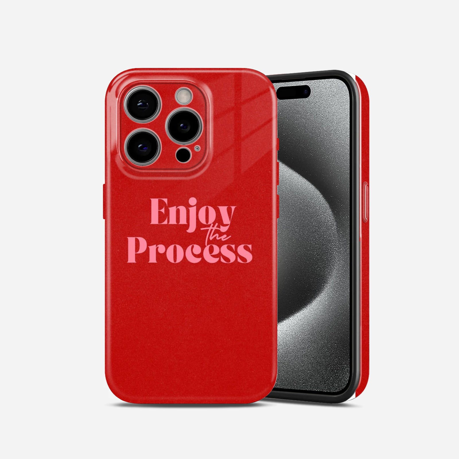 Red Motivation Quote Hard Glossy Case - Stylish & Protective Cover