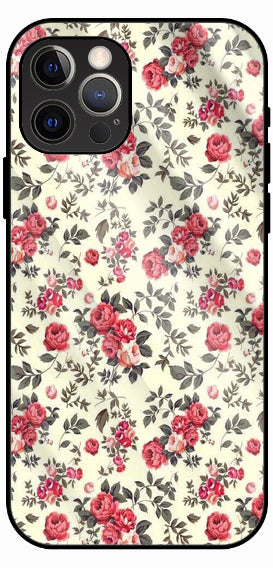 Soft Floral Vintage Premium Glass Phone Case