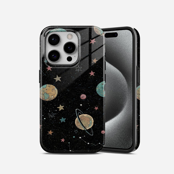 Space Themed Stars 2 in 1 Mobile Case