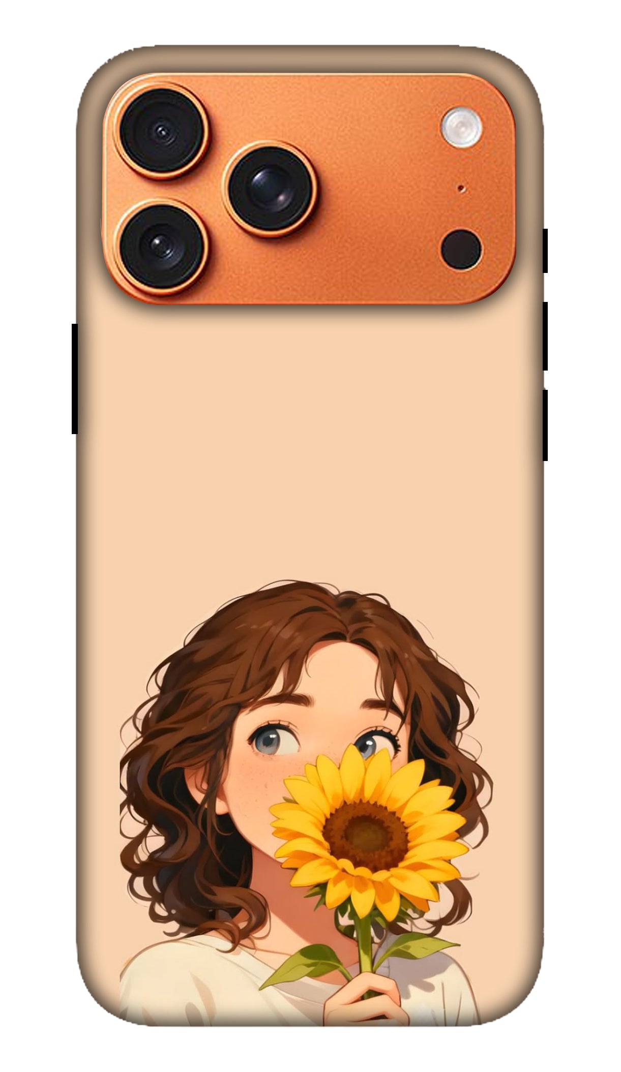 Sunflower Girl Portrait Phone Case