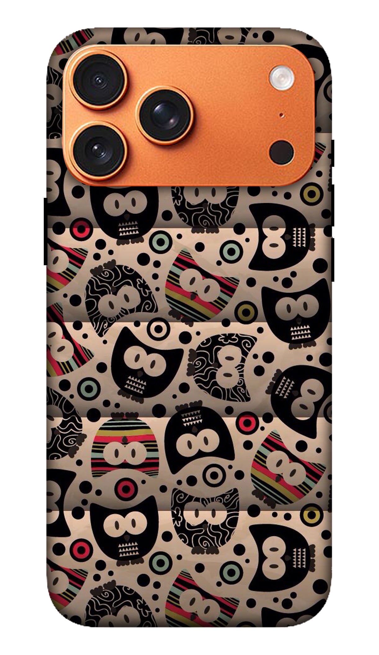 Vintage Floral Skull Pattern Phone Case