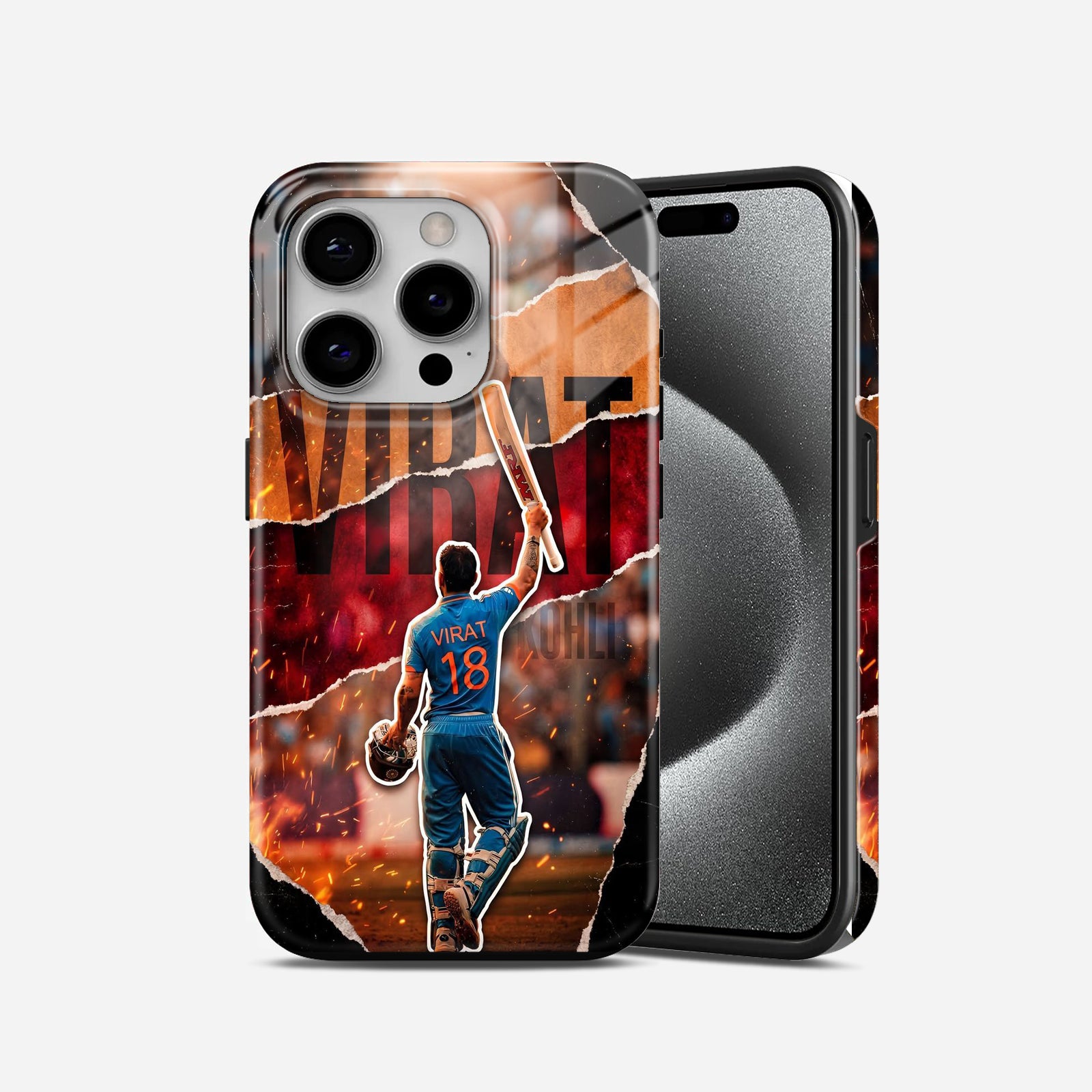 Virat with Bat 2 in 1 Mobile Case