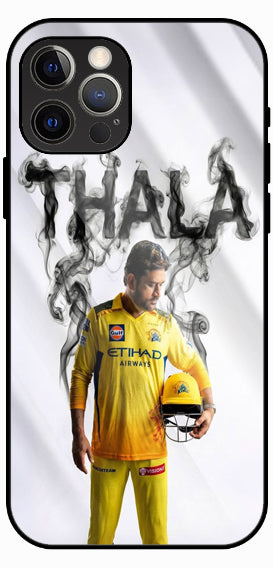 Yellow Jersey Thala Style Luxury Glass Back Phone Case