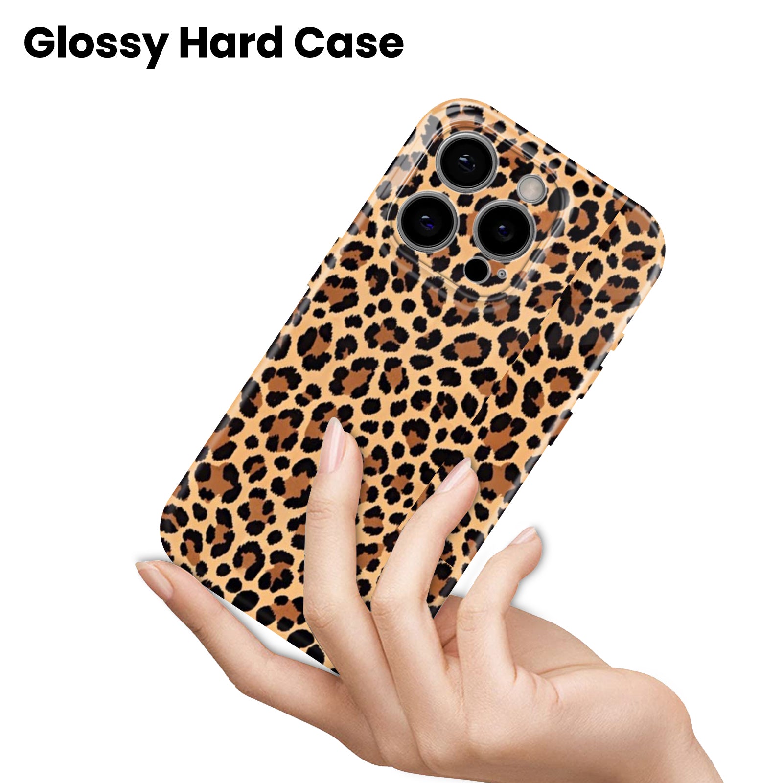 Leopard Print, Hard Glossy Case - Stylish & Protective Cover