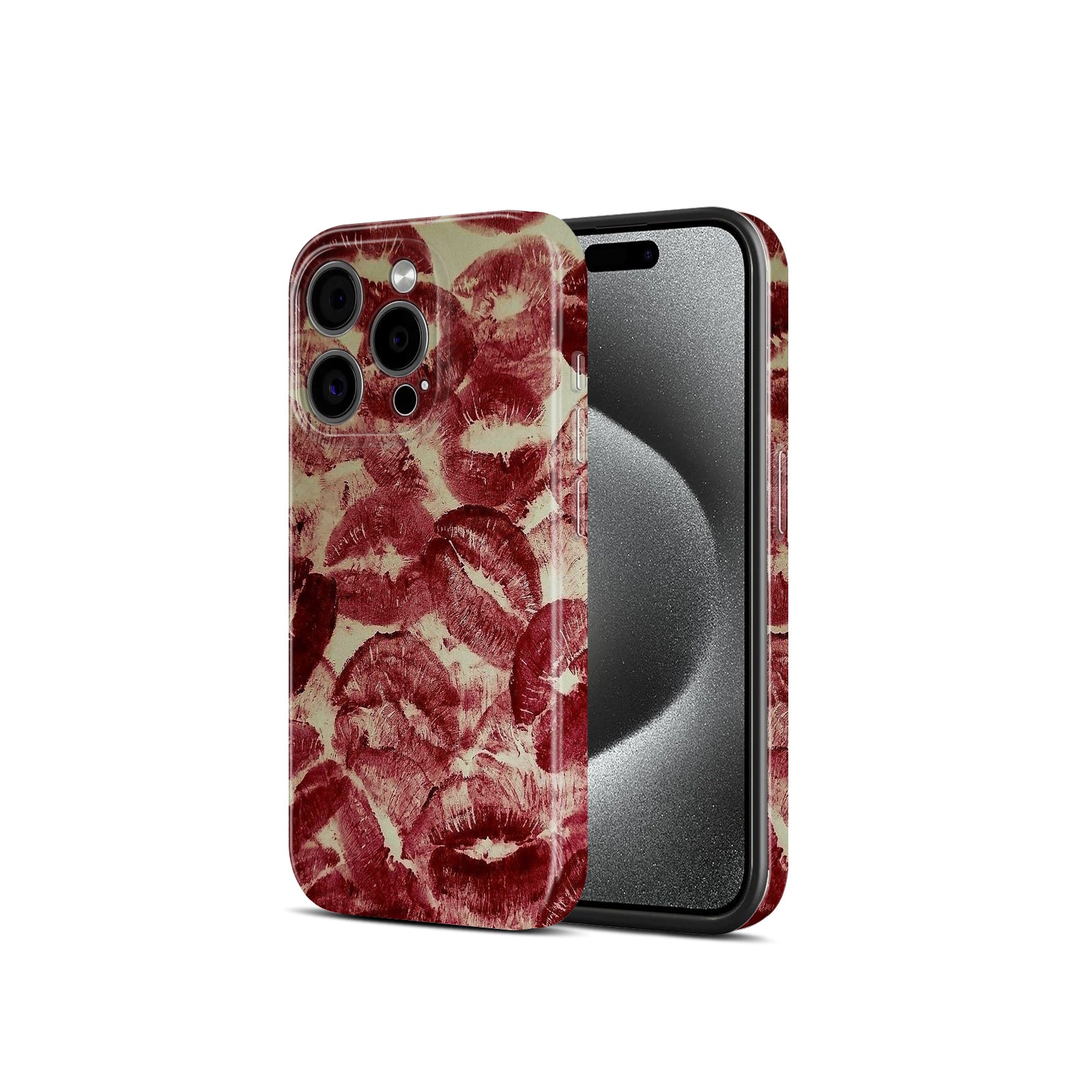 Red Lipstick Kiss Print, Hard Glossy Case - Stylish & Protective Cover
